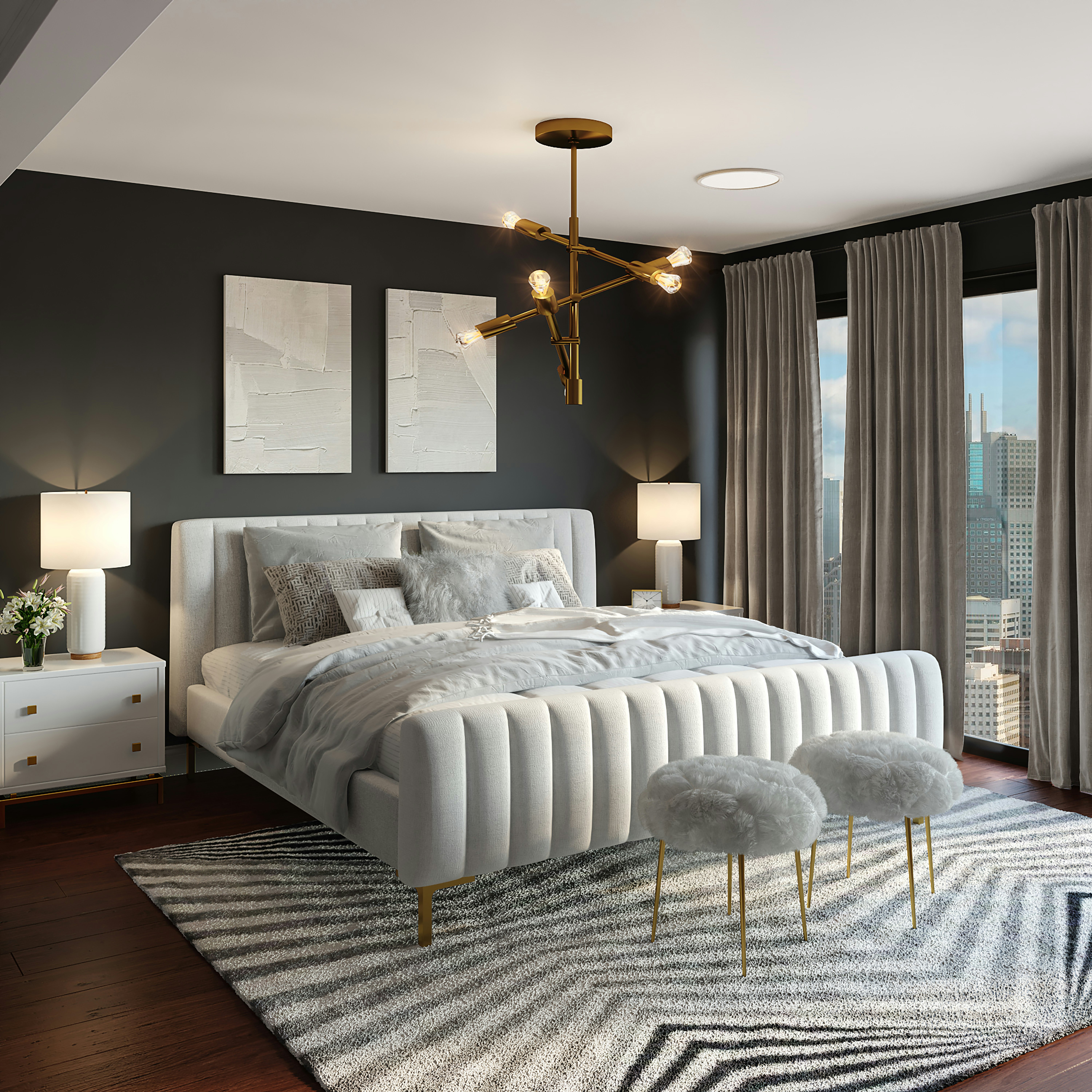 Blackout bedroom blinds